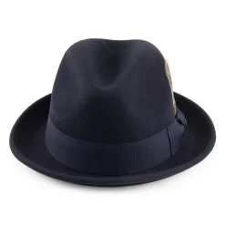 Shop Chapeau Trilby Déformable Blues bleu marine JAXON & JAMES Femme/Homme Chapeaux Trilby|Chapeaux Fedora