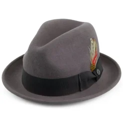 Discount Chapeau Trilby Déformable Blues gris JAXON & JAMES Femme/Homme Chapeaux Trilby|Chapeaux Fedora