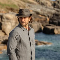 Best Chapeau Trilby en Coton à Effet Usé marron JAXON & JAMES Femme/Homme Chapeaux Trilby|Chapeaux Fedora