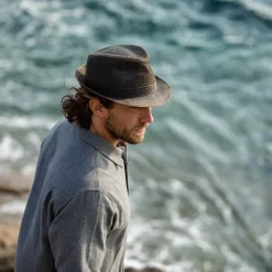 Best Chapeau Trilby en Coton à Effet Usé marron JAXON & JAMES Femme/Homme Chapeaux Trilby|Chapeaux Fedora