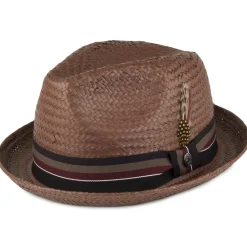 New Chapeau Trilby en Paille Tribeca marron JAXON & JAMES Femme/Homme Chapeaux Trilby|Chapeaux Fedora