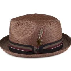 New Chapeau Trilby en Paille Tribeca marron JAXON & JAMES Femme/Homme Chapeaux Trilby|Chapeaux Fedora