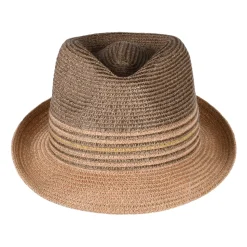 Cheap Chapeau Trilby en Paille Toyo Hooper marron-multicolore Femme/Homme Chapeaux Trilby|Chapeaux Fedora