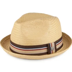 Discount Chapeau Trilby en Paille Castor naturel Femme/Homme Chapeaux Trilby|Chapeaux Fedora