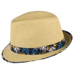 New Chapeau Trilby en Paille Toyo Malibu naturel Femme/Homme Chapeaux Trilby|Chapeaux Fedora