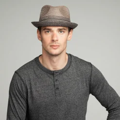 Best Chapeau Trilby en Paille Toyo Hooper anthracite Femme/Homme Chapeaux Trilby|Chapeaux Fedora