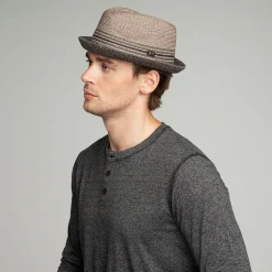 Best Chapeau Trilby en Paille Toyo Hooper anthracite Femme/Homme Chapeaux Trilby|Chapeaux Fedora