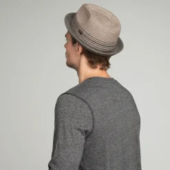 Best Chapeau Trilby en Paille Toyo Hooper anthracite Femme/Homme Chapeaux Trilby|Chapeaux Fedora