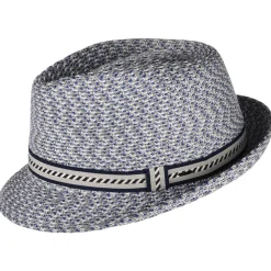 Shop Chapeau Trilby Mannes bleu marine-crème Femme/Homme Chapeaux Trilby|Chapeaux Fedora