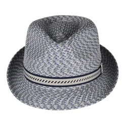 Shop Chapeau Trilby Mannes bleu marine-crème Femme/Homme Chapeaux Trilby|Chapeaux Fedora