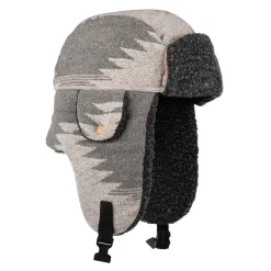Clearance Chapka à Motif Aztèque Shauna panaché de gris Femme Chapeaux Hiver|Chapeaux Femme