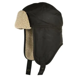 Store Chapka en Coton Ciré olive Homme Chapeaux Hiver|Chapeaux De Pluie