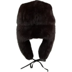 Cheap Chapka en Fausse Fourrure noir Femme Fausse Fourrure|Chapeaux Hiver