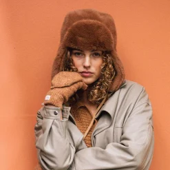 Fashion Chapka en Fausse Fourrure Lucerne Bomber marron Femme Fausse Fourrure|Chapeaux Hiver