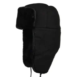 New Chapka Ushanka noir Femme Fausse Fourrure|Chapeaux Hiver
