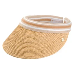 Fashion Visière Été en Paille Raphia Marina naturel Femme Chapeaux Été|Chapeaux De Paille