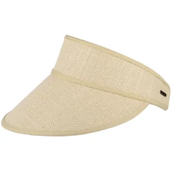 Discount Visière Été en Paille Toyo Newport naturel Femme Chapeaux Été|Chapeaux De Paille
